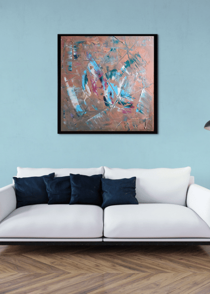 Belfast | Yağlı Boya Tablo | 150 x 150 cm | SATILDI